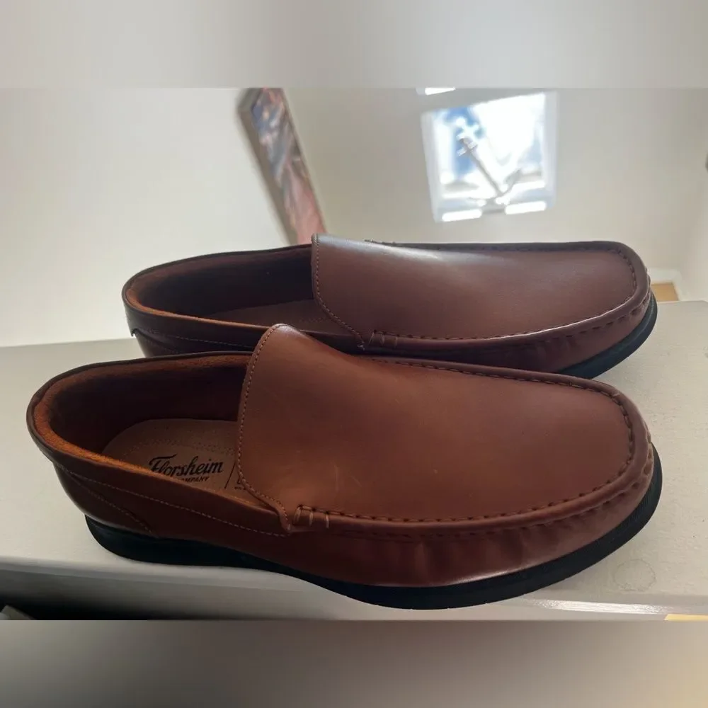 Florsheim Men's Tan Leather Slip-On Loafers